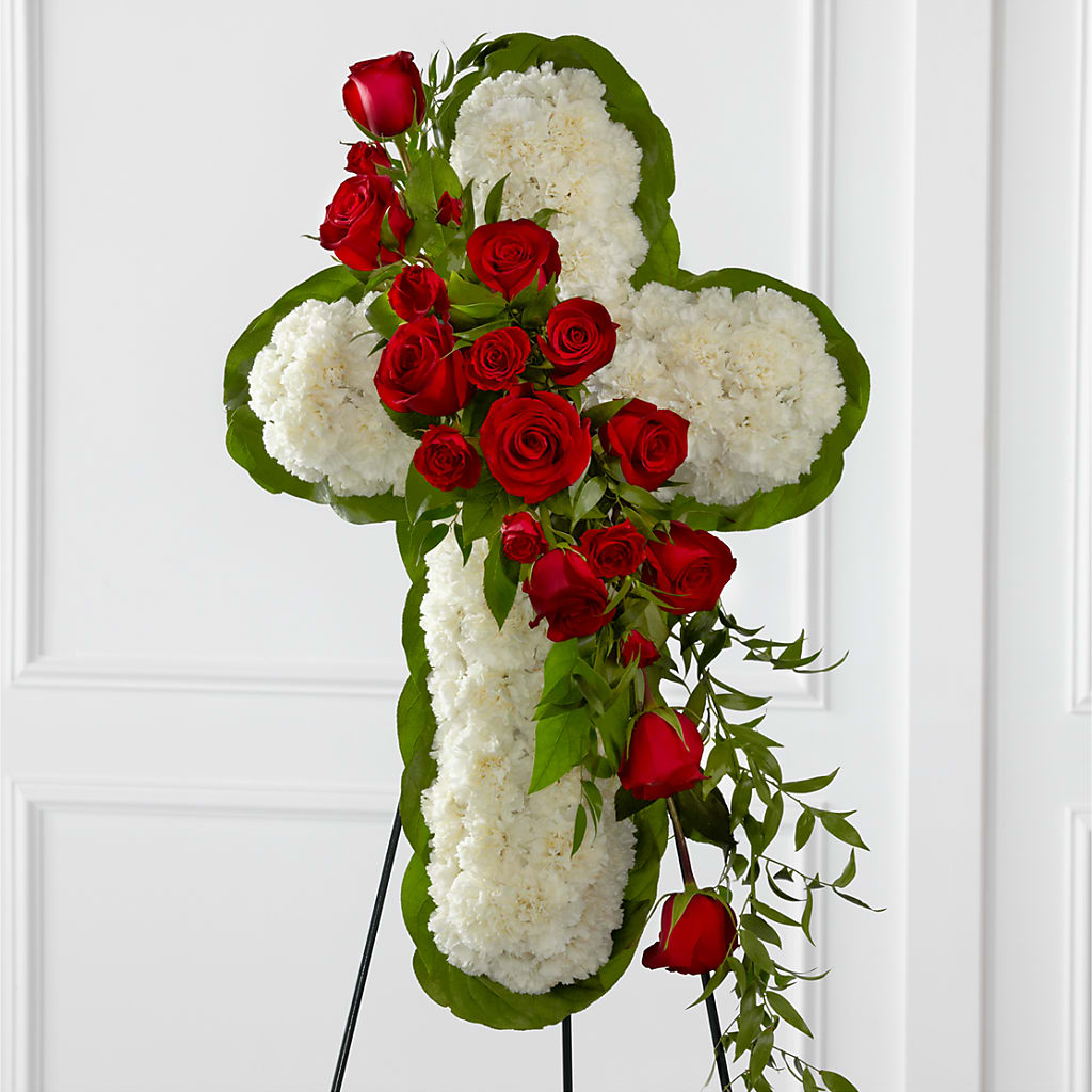 Floral Cross Easel – Jnblooms Llc, Spring Hill FL