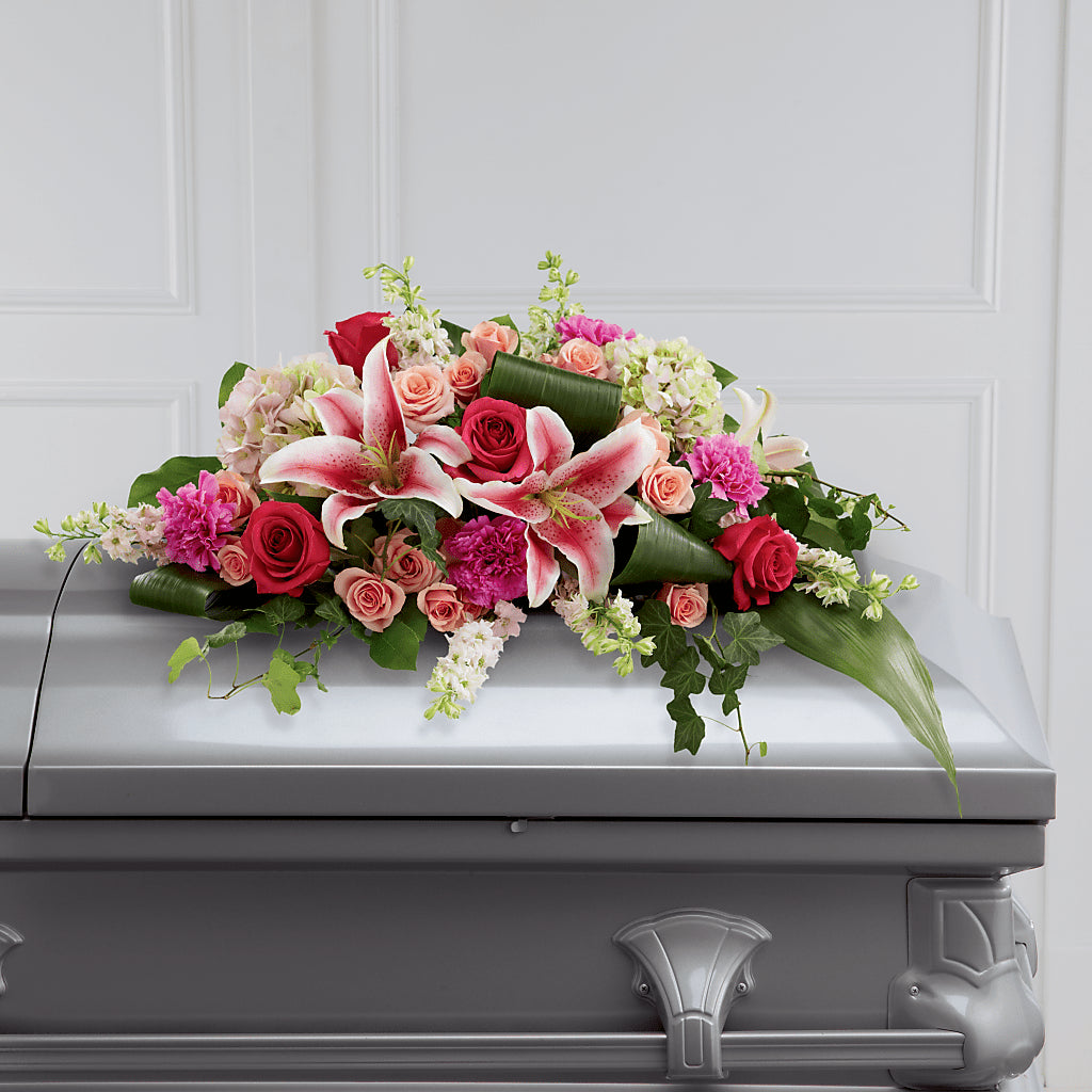 Splendid Grace Casket Spray – Jnblooms Llc, Spring Hill FL