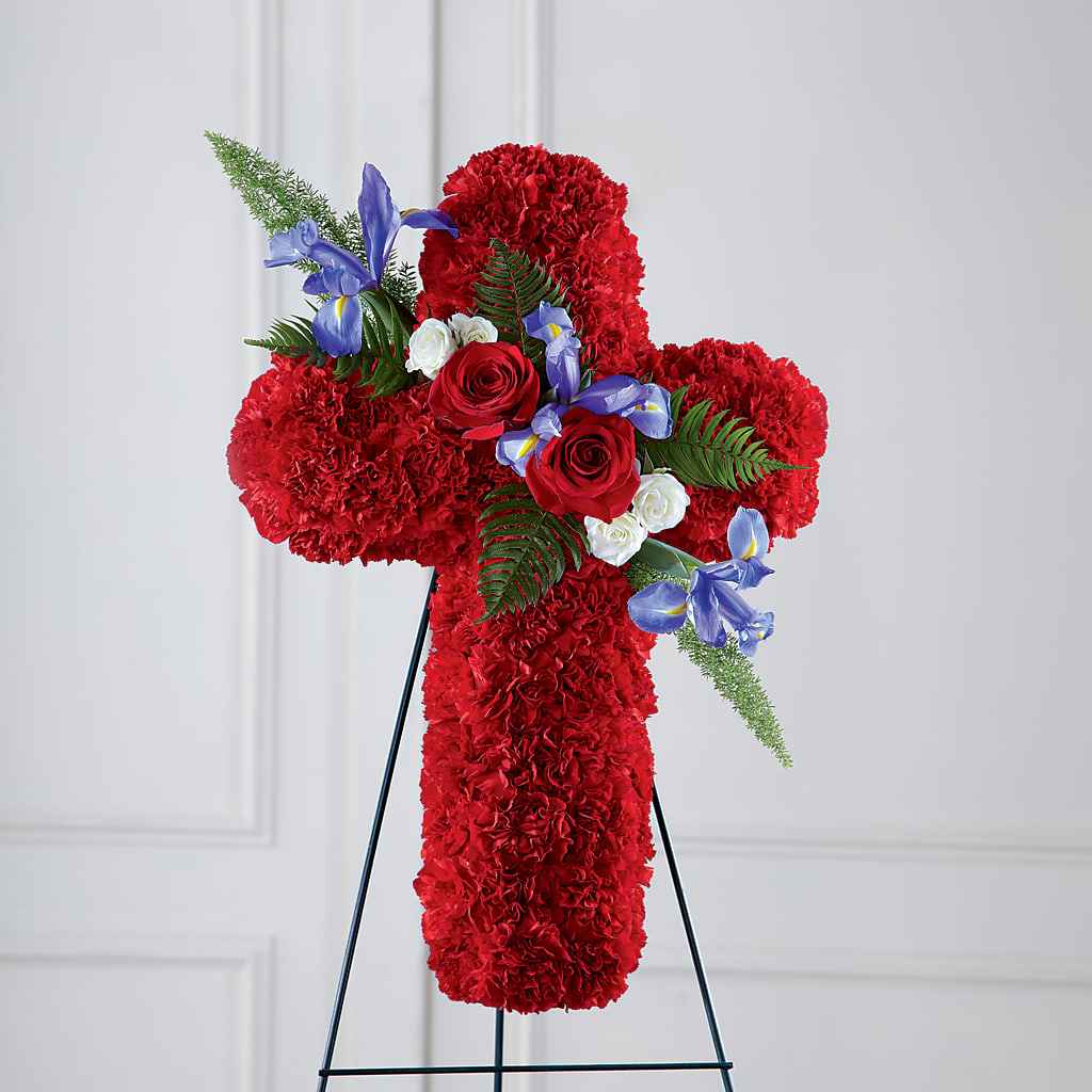 Faithful Hero Floral Cross – Jnblooms Llc, Spring Hill FL