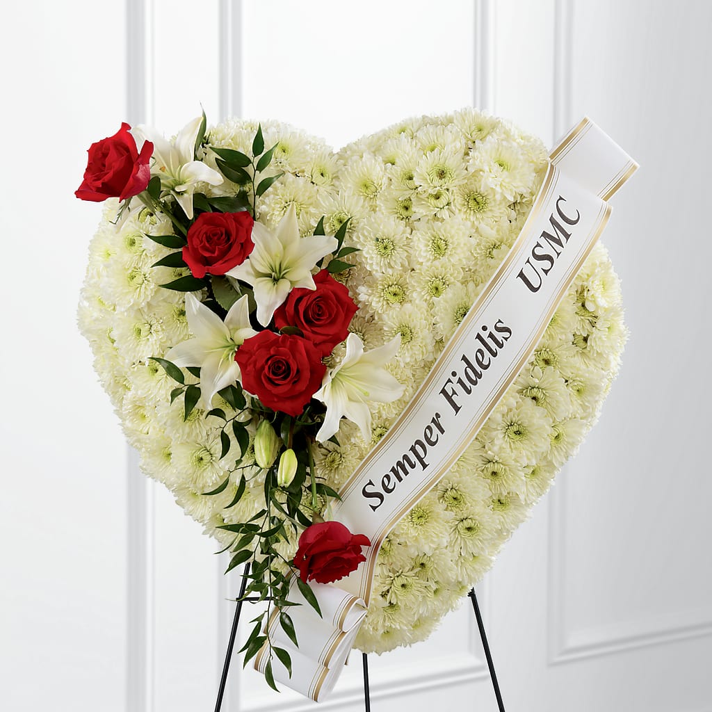 Heartfelt Hero Standing Heart – Jnblooms Llc, Spring Hill FL