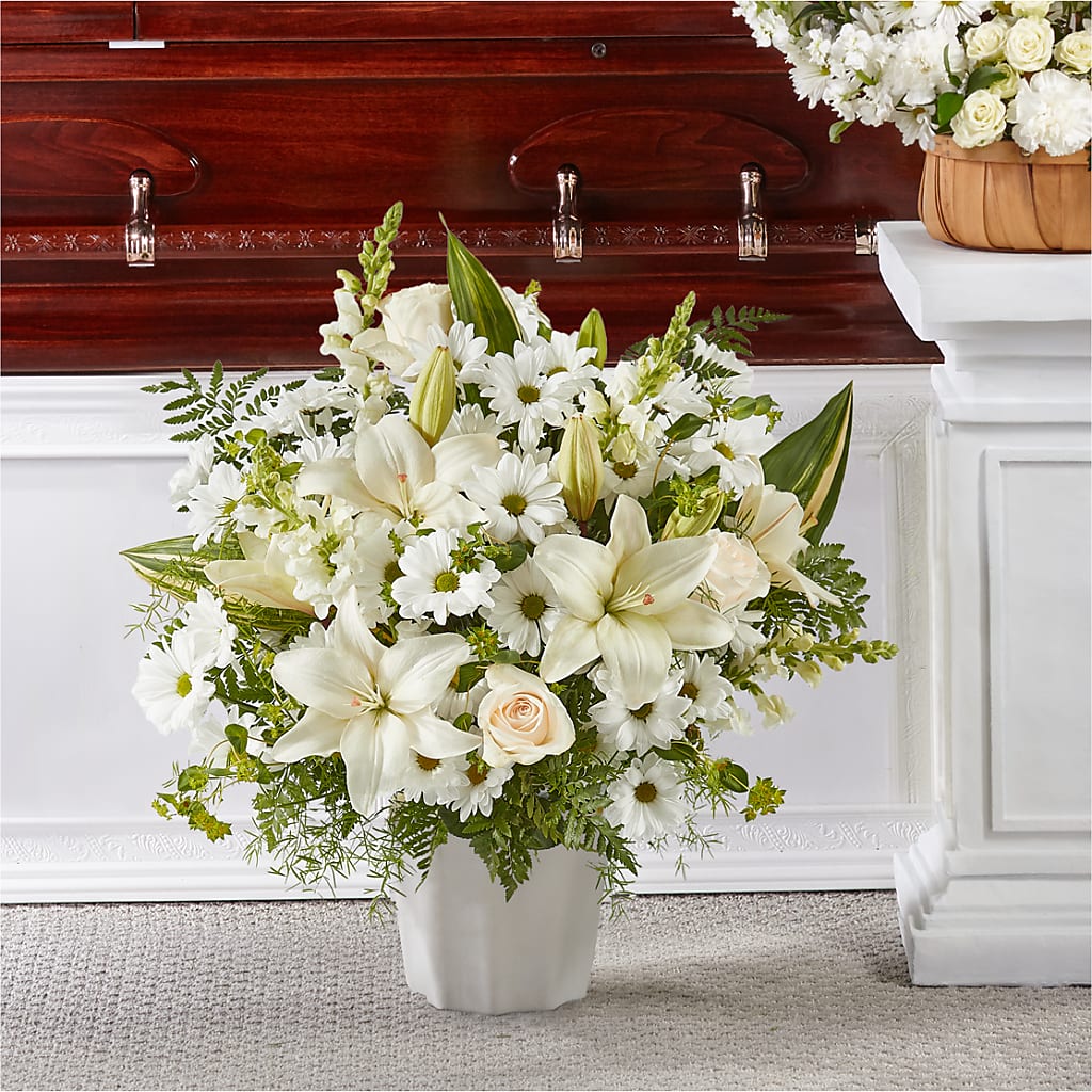 Thoughts of Tranquility Floor Basket – Jnblooms Llc, Spring Hill FL