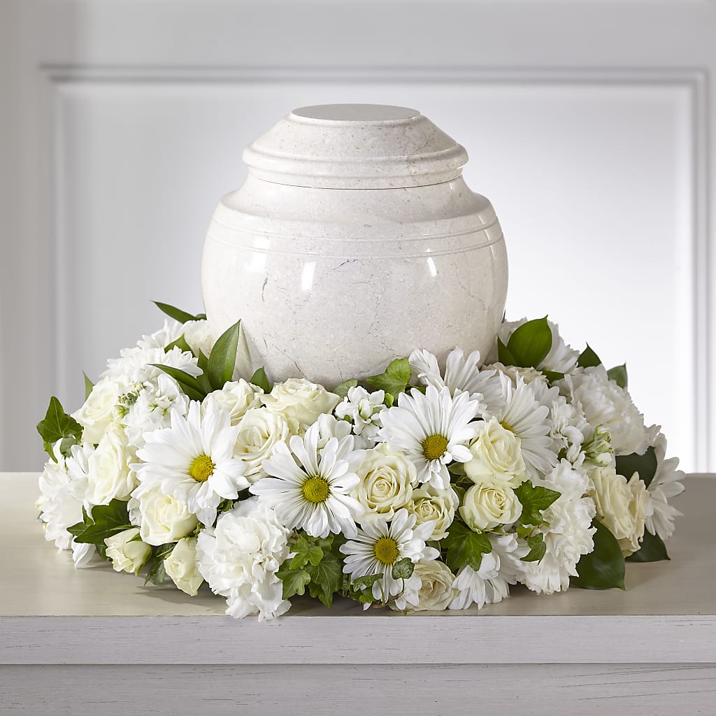 Ivory Gardens Cremation Adornment – Jnblooms Llc, Spring Hill FL