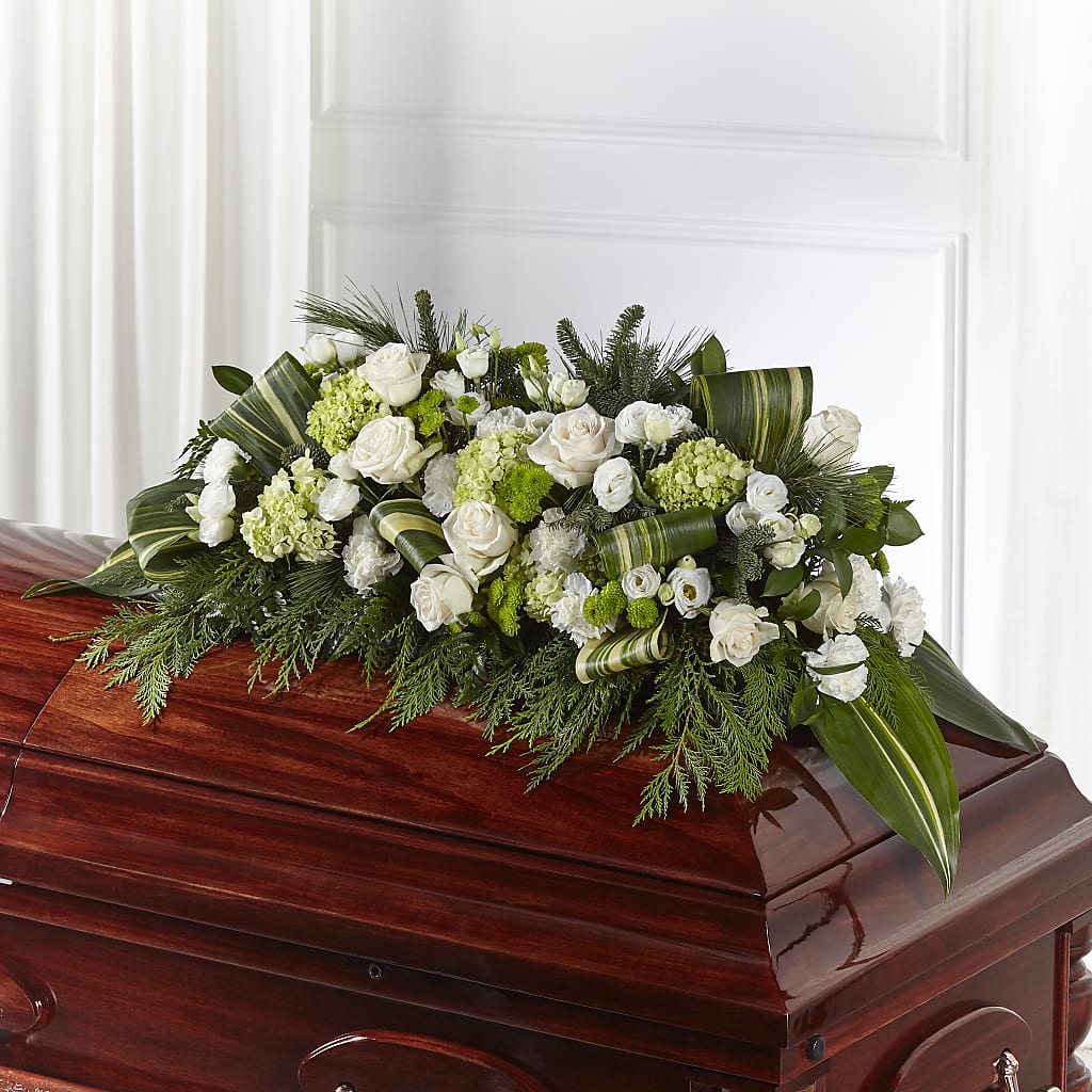 Hopeful Gesture Casket Spray – Jnblooms Llc, Spring Hill FL