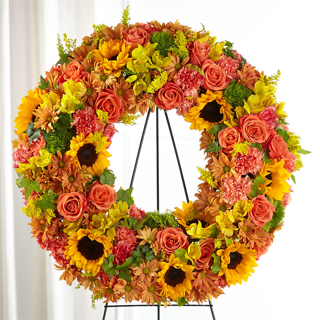 Autumnal Memories Wreath (Standard) – Jnblooms Llc, Spring Hill FL