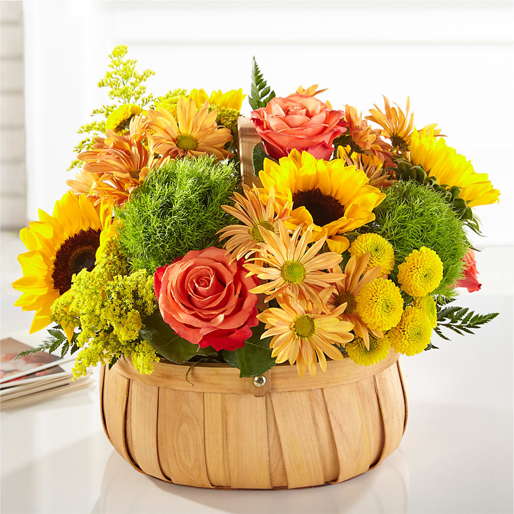 Harvest Sunflower Basket – Jnblooms Llc, Spring Hill FL