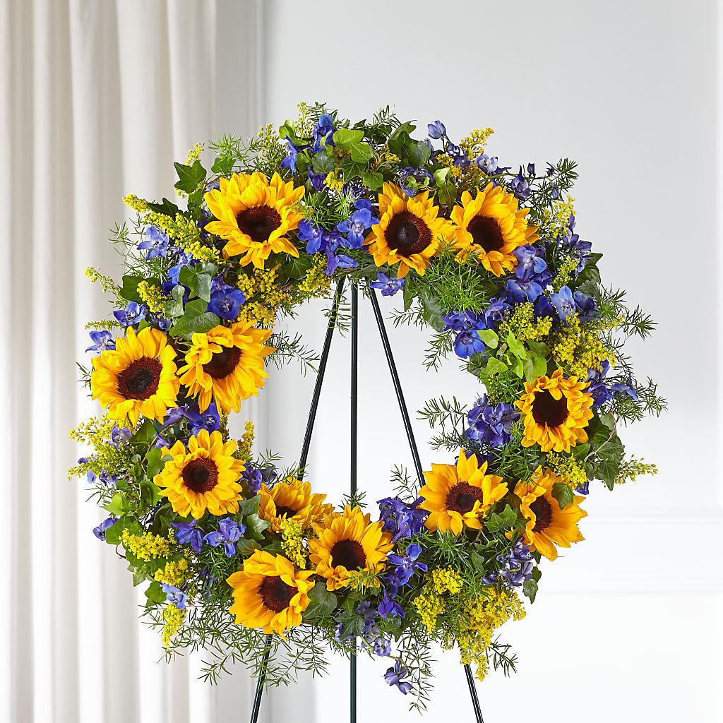 Bright Rays Wreath – Jnblooms Llc, Spring Hill FL