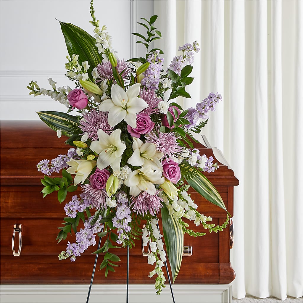 Grateful Hearts Standing Spray – Jnblooms Llc, Spring Hill FL