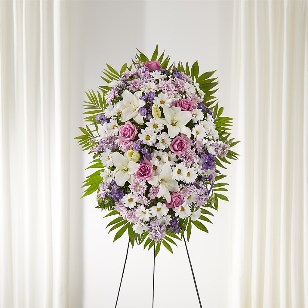 Surrounded by Love Standing Spray – Jnblooms Llc, Spring Hill FL