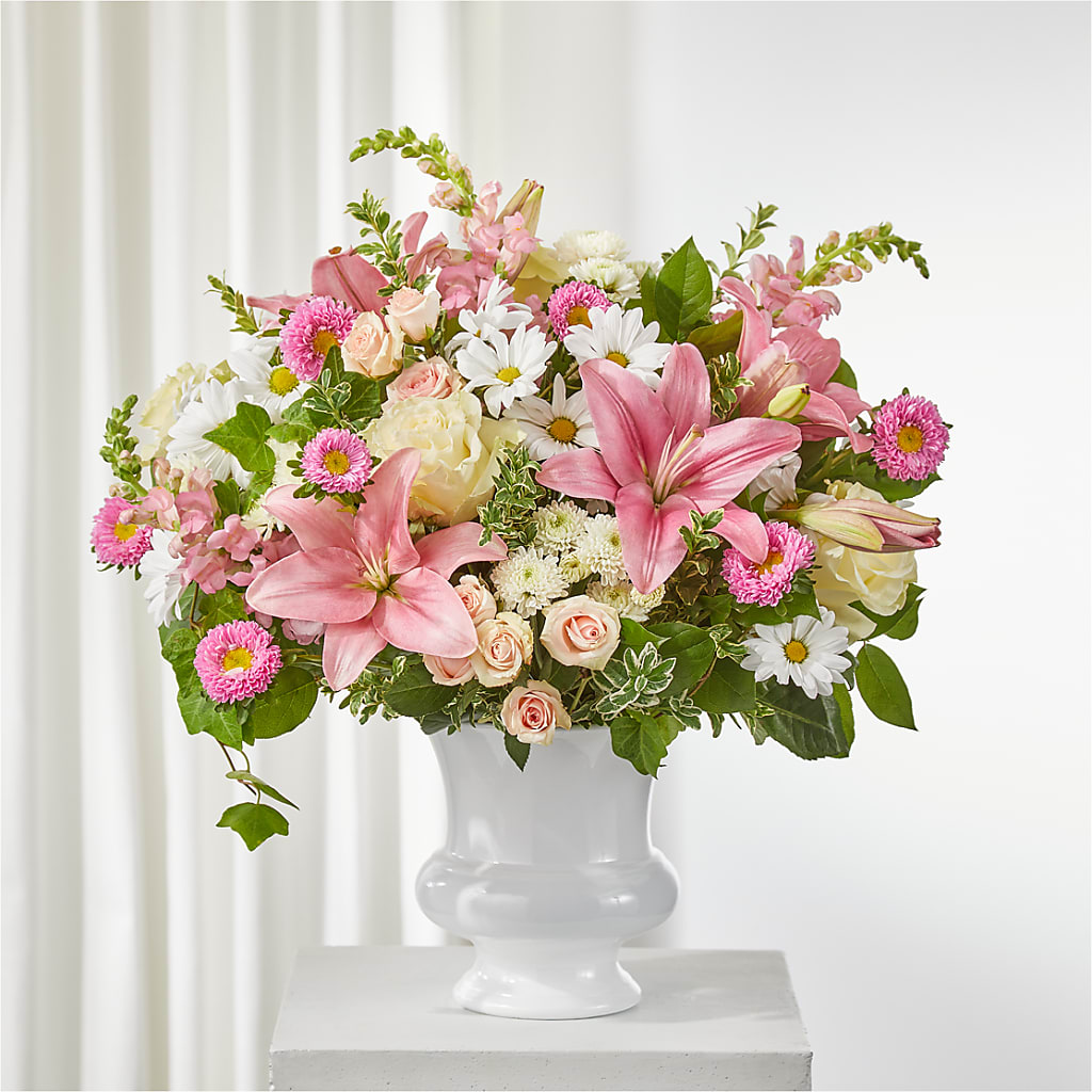 Empathetic Blooms Urn Arrangement – Jnblooms Llc, Spring Hill FL