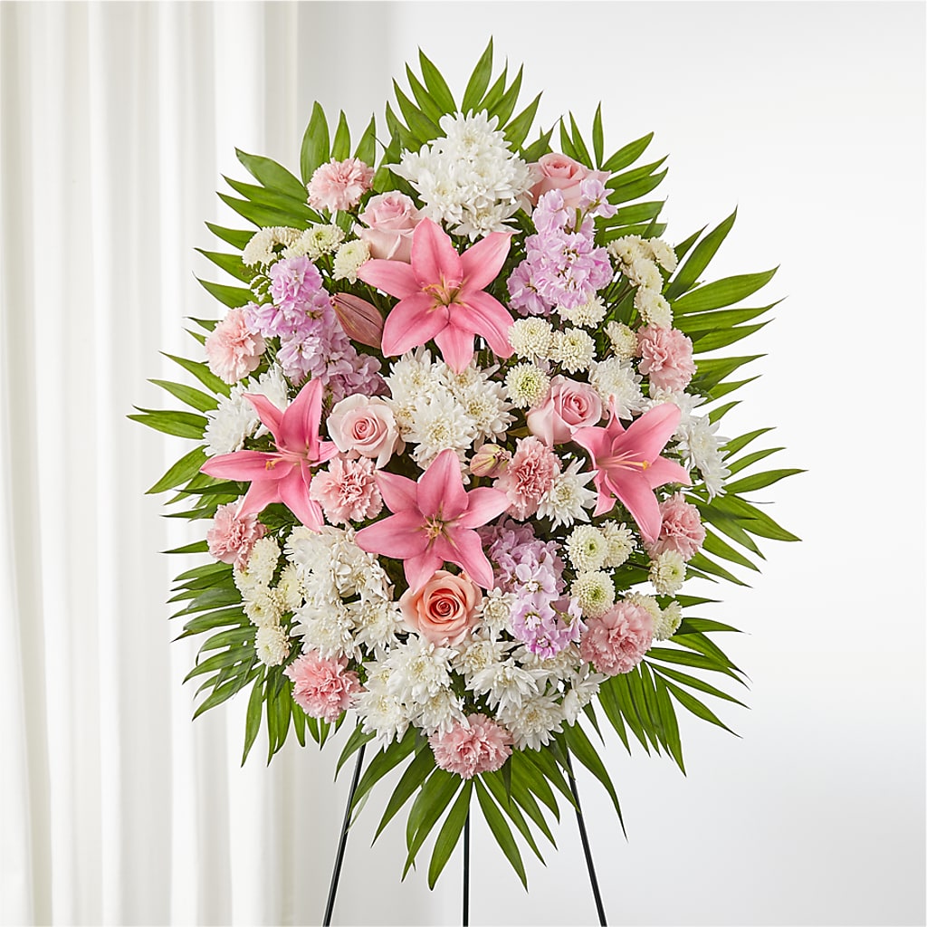 Offering Solace Standing Spray – Jnblooms Llc, Spring Hill FL