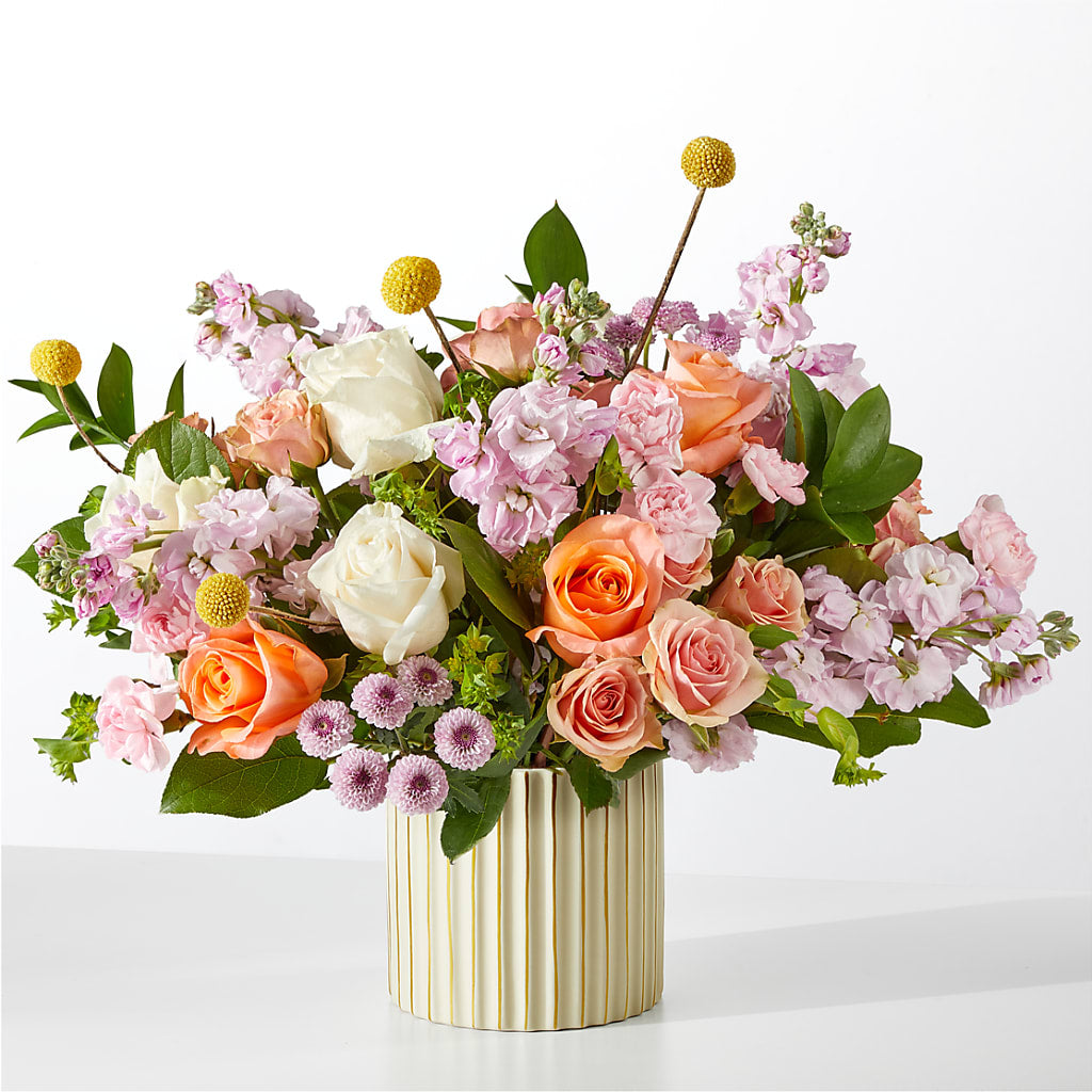 French Market Bouquet with Ivory Vase – Jnblooms Llc, Spring Hill FL