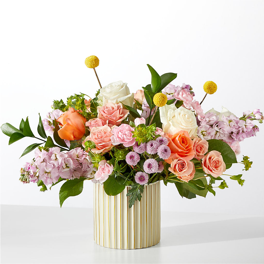 French Market Bouquet with Ivory Vase – Jnblooms Llc, Spring Hill FL