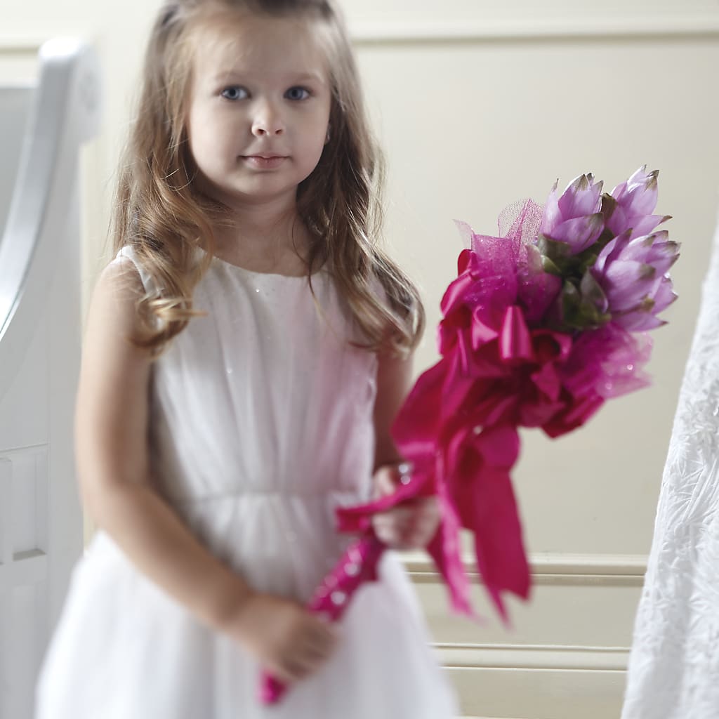 Sparkle Pink Flower Girl Bouquet – Jnblooms Llc, Spring Hill FL