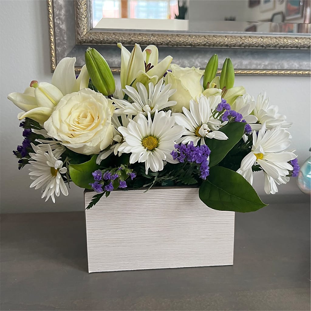 Beyond Blue Box Bouquet –  Jnblooms Llc, Spring Hill FL