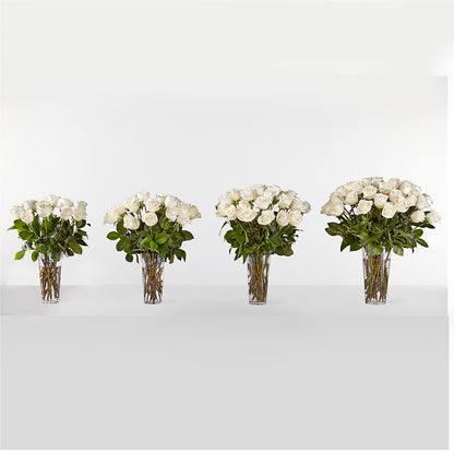 Long Stem White Rose Bouquet –  Jnblooms Llc, Spring Hill FL