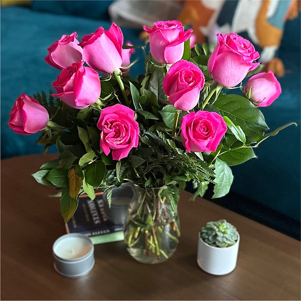 Long Stem Pink Rose Bouquet –  Jnblooms Llc, Spring Hill FL