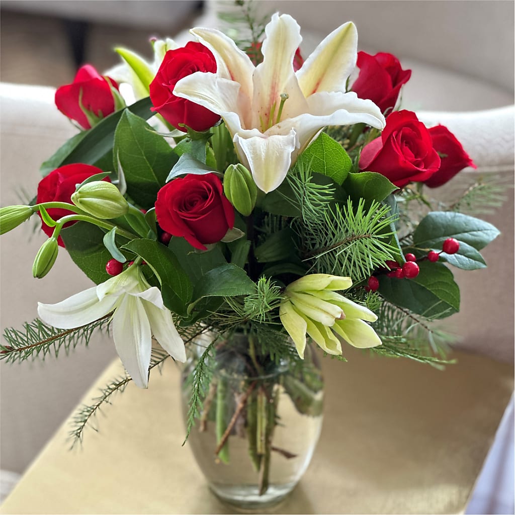 Sparkling Snowflakes Bouquet –  Jnblooms Llc, Spring Hill FL