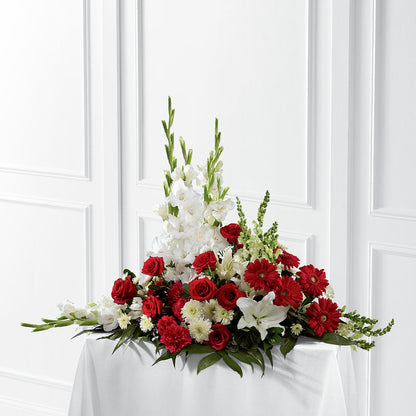 Crimson & White Arrangement –  Jnblooms Llc, Spring Hill FL