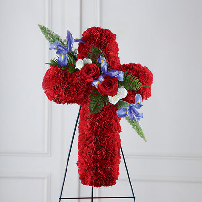 Faithful Hero Floral Cross –  Jnblooms Llc, Spring Hill FL