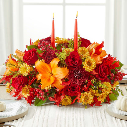 Autumn's Embrace Centerpiece –  Jnblooms Llc, Spring Hill FL