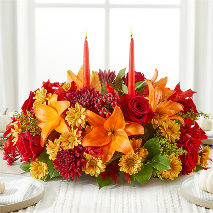 Autumn's Embrace Centerpiece –  Jnblooms Llc, Spring Hill FL