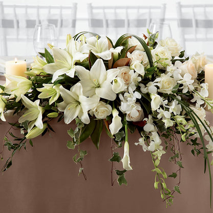 White Linen Arrangement –  Jnblooms Llc, Spring Hill FL